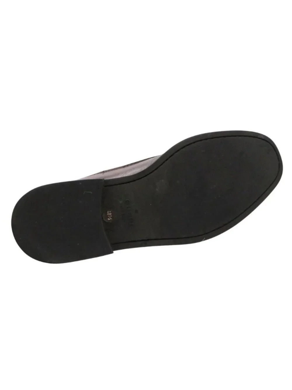 Gucci Loafers Slip-on Leather Shoes Brown